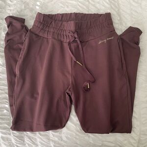 Gymshark Whitney Simmons Fitted Joggers - Cherry Chocolate